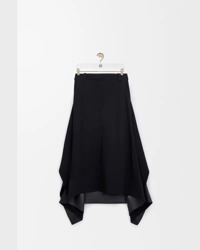 Loewe Skirt In Stretch Viscose Size Mujer Black