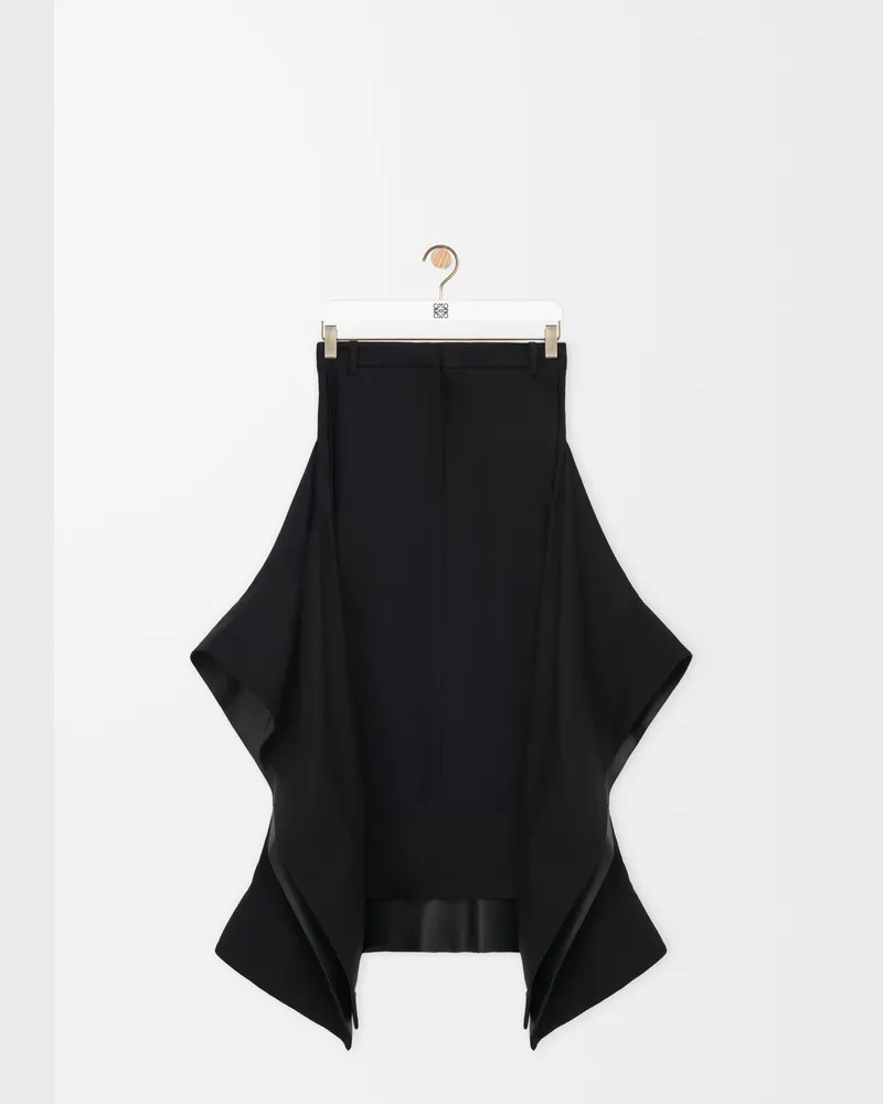 Loewe Skirt In Stretch Viscose Size Mujer Black