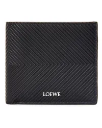 Loewe Luxury Bifold wallet in textured classic calfskin Black