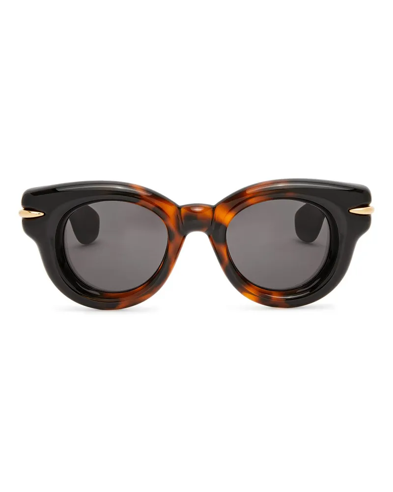 Loewe Luxury Inflated round sunglasses in nylon Dark