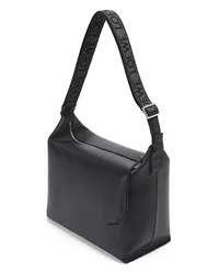 Loewe Luxury Cubi crossbody bag in supple smooth calfskin and jacquard Black