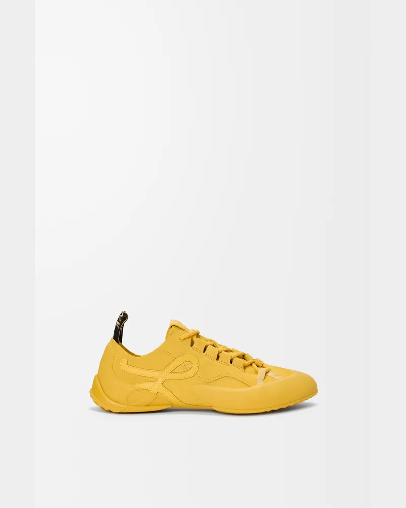 Loewe Grip Sneaker In Leather skin Suede Size Mujer Yellow