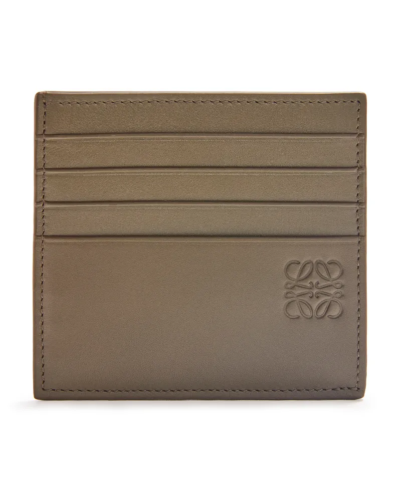 Loewe Luxury Open plain cardholder in shiny calfskin Dark