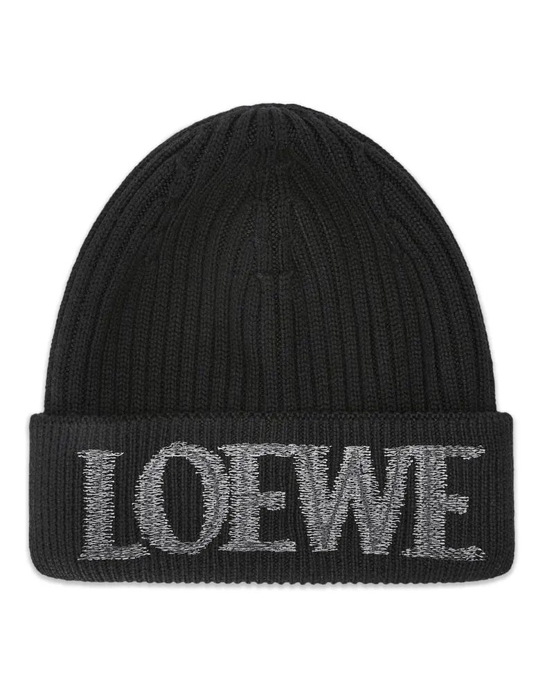 Loewe Luxury  beanie in wool Black