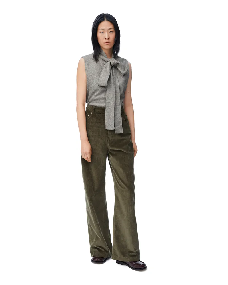 Loewe Luxury Bow top in wool and silk blend Light