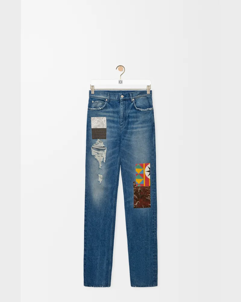 Loewe Straight Leg Jeans In Denim Size Hombre Medium