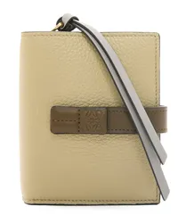 Loewe Luxury Compact zip wallet in soft grained calfskin Sage