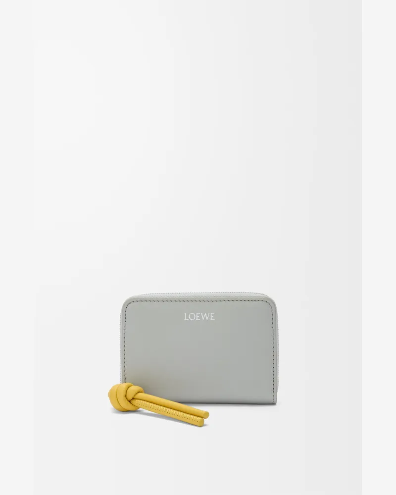 Loewe Zipped Coin Purse In Shiny Nappa Leather skin Mujer Shell