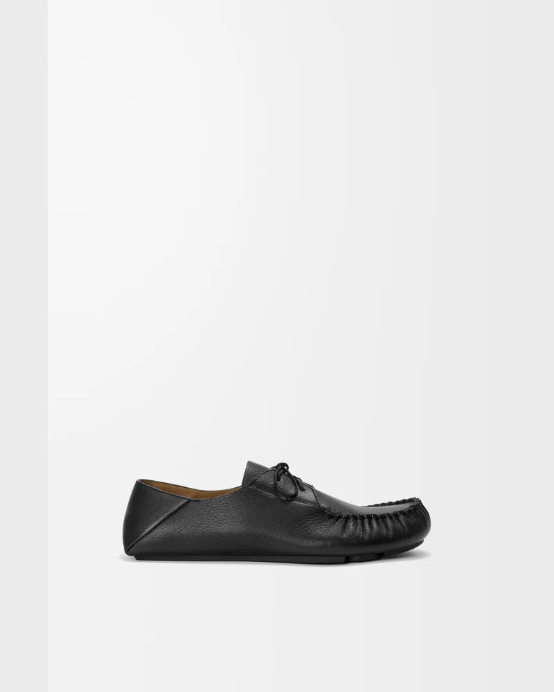 Loewe Rambla Boat Shoe In Soft Leather skin Size Hombre Black