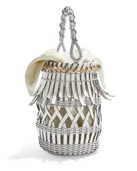 Loewe Luxury Fringes Bucket bag in calfskin White