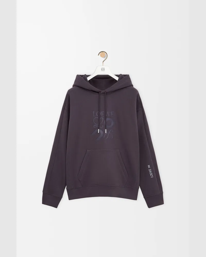 Loewe Hoodie In Cotton Size Hombre Purple