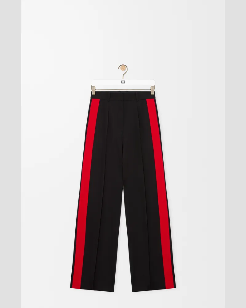 Loewe Trousers In Viscose And Wool Blend Size Mujer Black