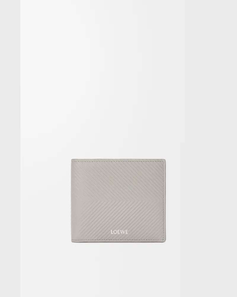 Loewe Bifold Wallet In Textured Leather skin Hombre Shell