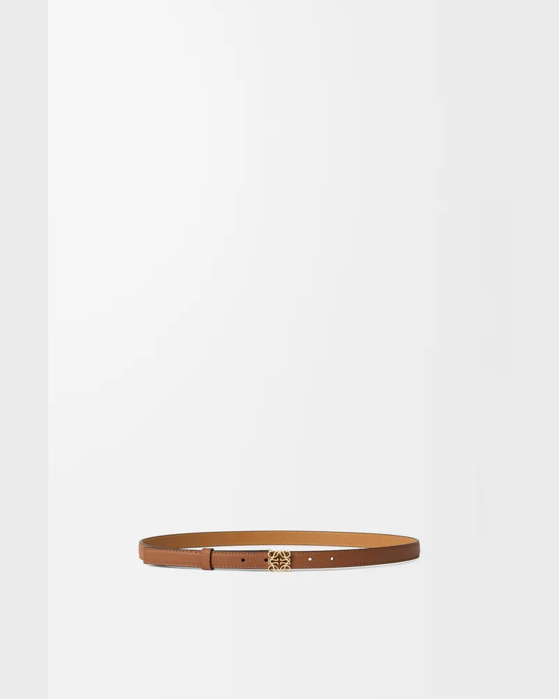 Loewe Anagram Belt In Pebble Grain Leather skin Size Mujer Tan