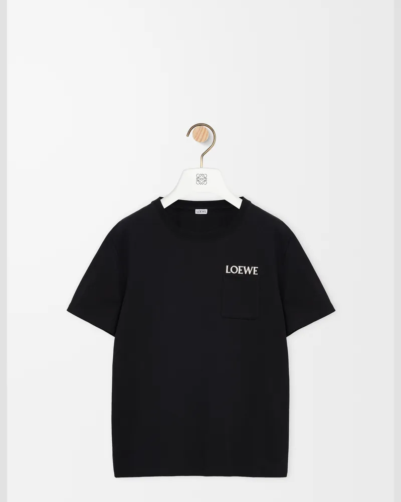 Loewe Relaxed Fit T-shirt In Cotton Size Hombre Black