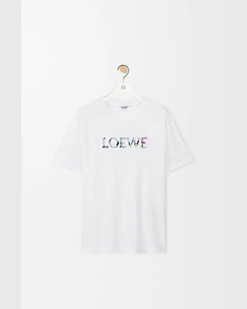 Loewe Relaxed Fit T-shirt In Cotton Size Hombre White