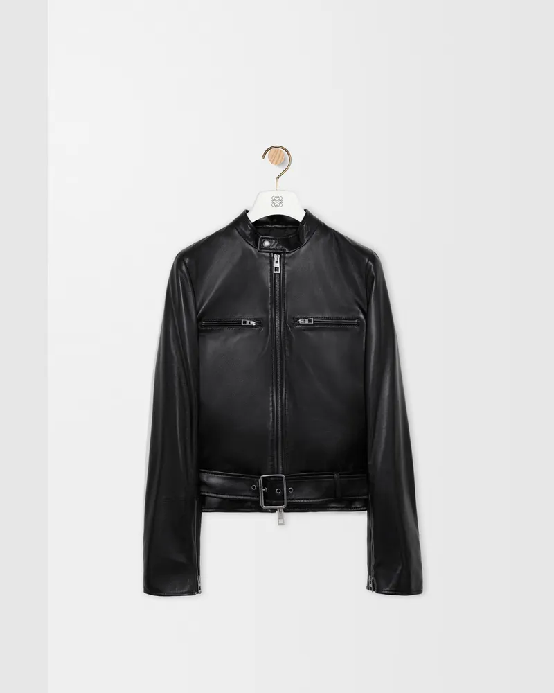 Loewe Biker Jacket In Nappa Lambskin Size Mujer Black