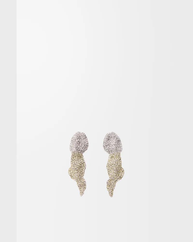 Loewe Luxury Glitter Fragment earrings in sterling silver and crystals