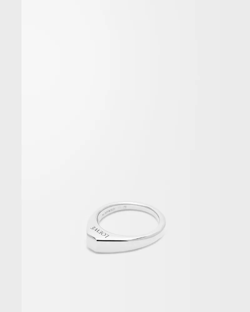 Loewe Stirrup Ring In Sterling Silver Size Mujer Silver