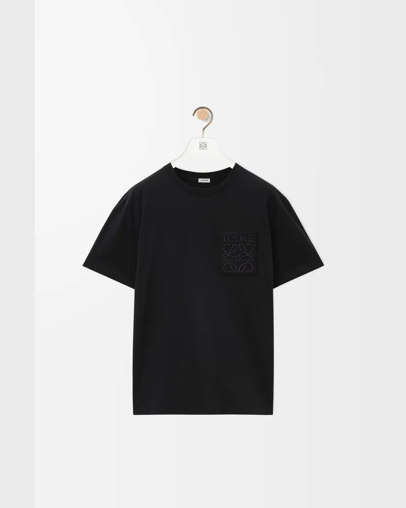 Loewe Relaxed Fit T-shirt In Cotton Size Hombre Black