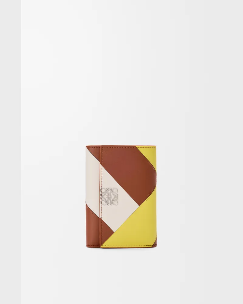 Loewe Anagram Small Vertical Wallet In Leather skin Mujer Multicolor