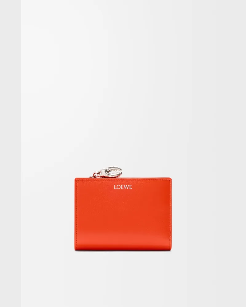 Loewe Claw Compact Wallet In Glossy Lambskin Mujer Vivid