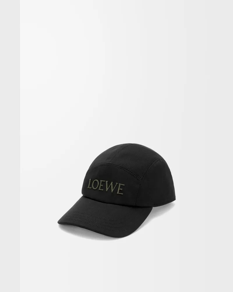 Loewe Camp Cap In Cotton Size Hombre Black