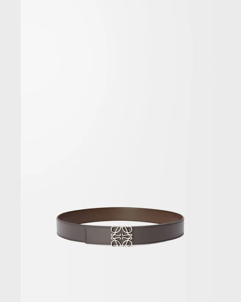 Loewe Reversible Anagram Belt In Leather skin Size Hombre Dark