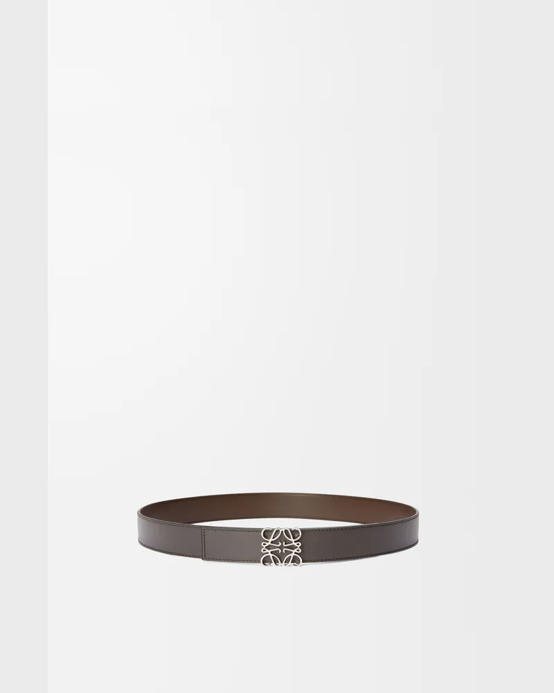 Loewe Reversible Anagram Belt In Leather skin Size Hombre Dark