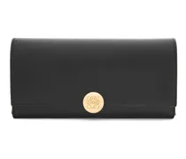 Luxury Pebble continental wallet in shiny nappa calfskin
