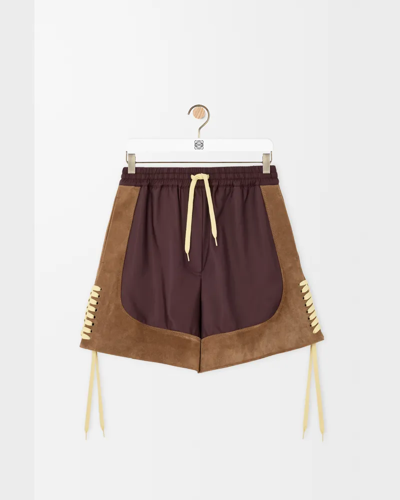 Loewe Shorts In Technical Fabric Size Mujer Brown