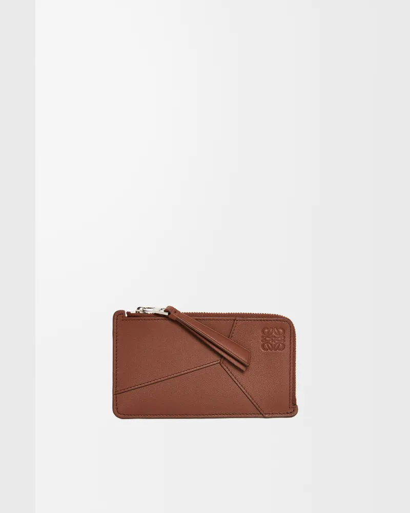 Loewe Puzzle Long Coin Cardholder In Leather skin Hombre Brownie