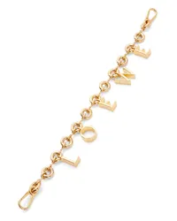 Loewe Luxury  Donut chain charm in brass Gold