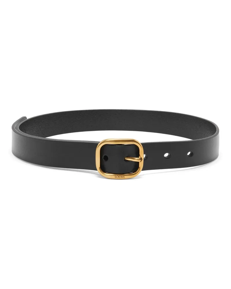 Loewe Luxury Rounded soft belt in calfskin Black