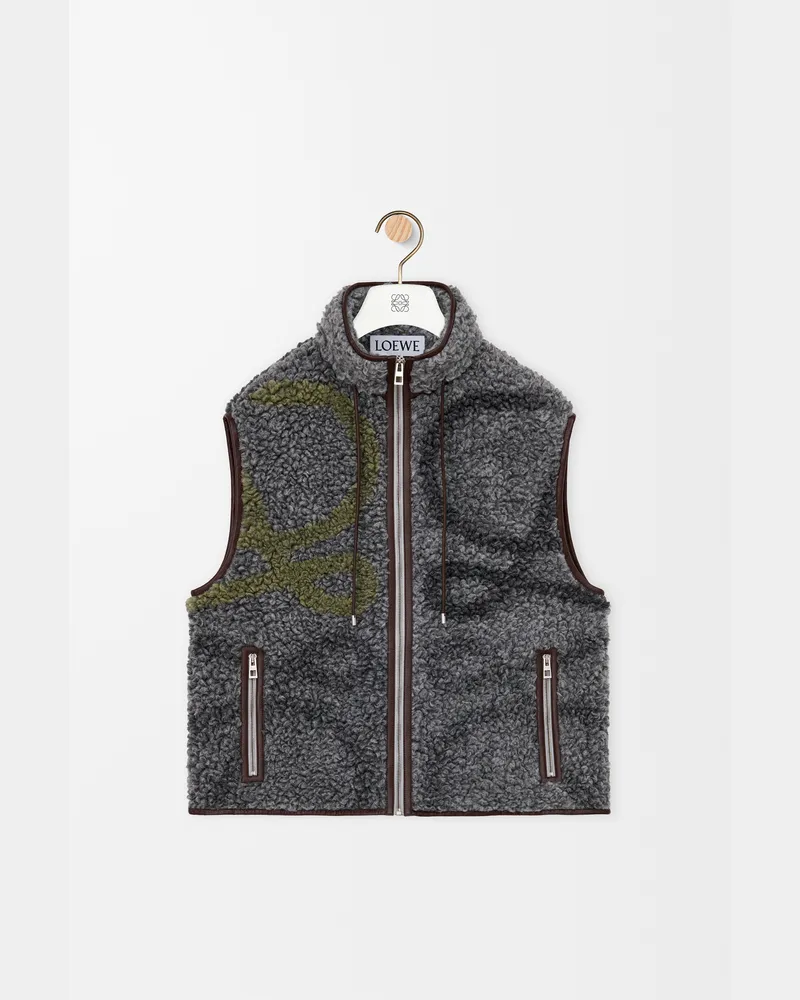 Loewe Vest In Wool Blend Size Hombre Multicolor