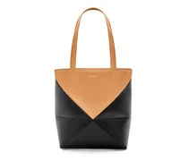 Luxury Puzzle Fold Tote in shiny calfskin