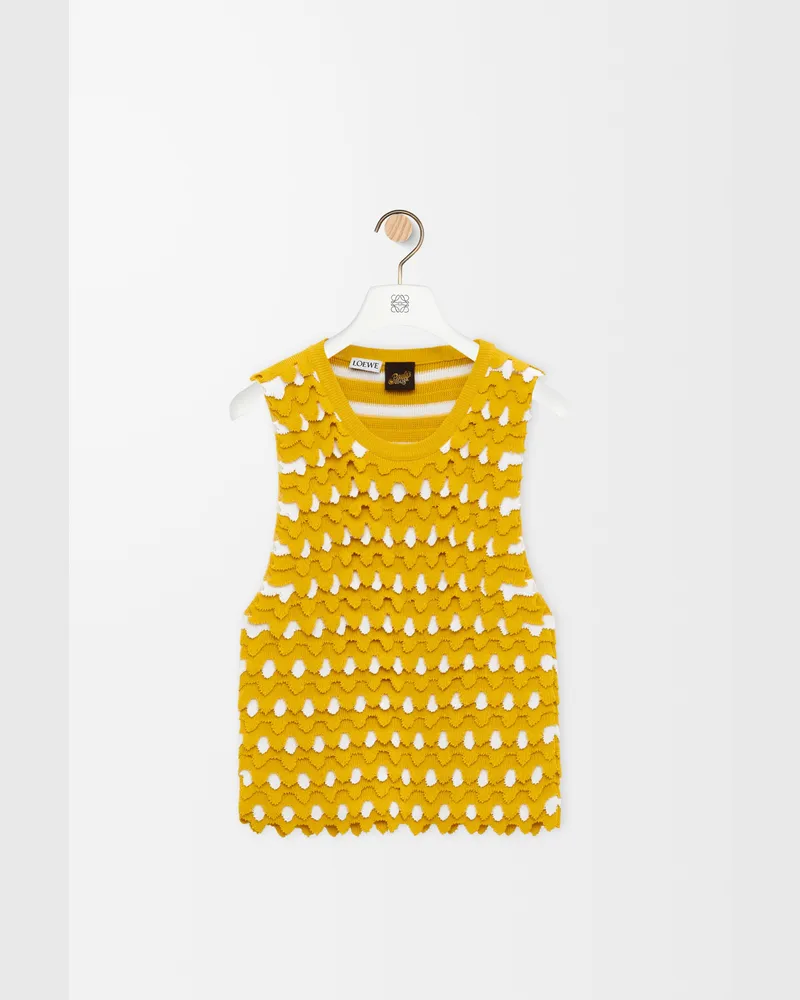 Loewe Top In Viscose And Cotton Size Mujer Yellow