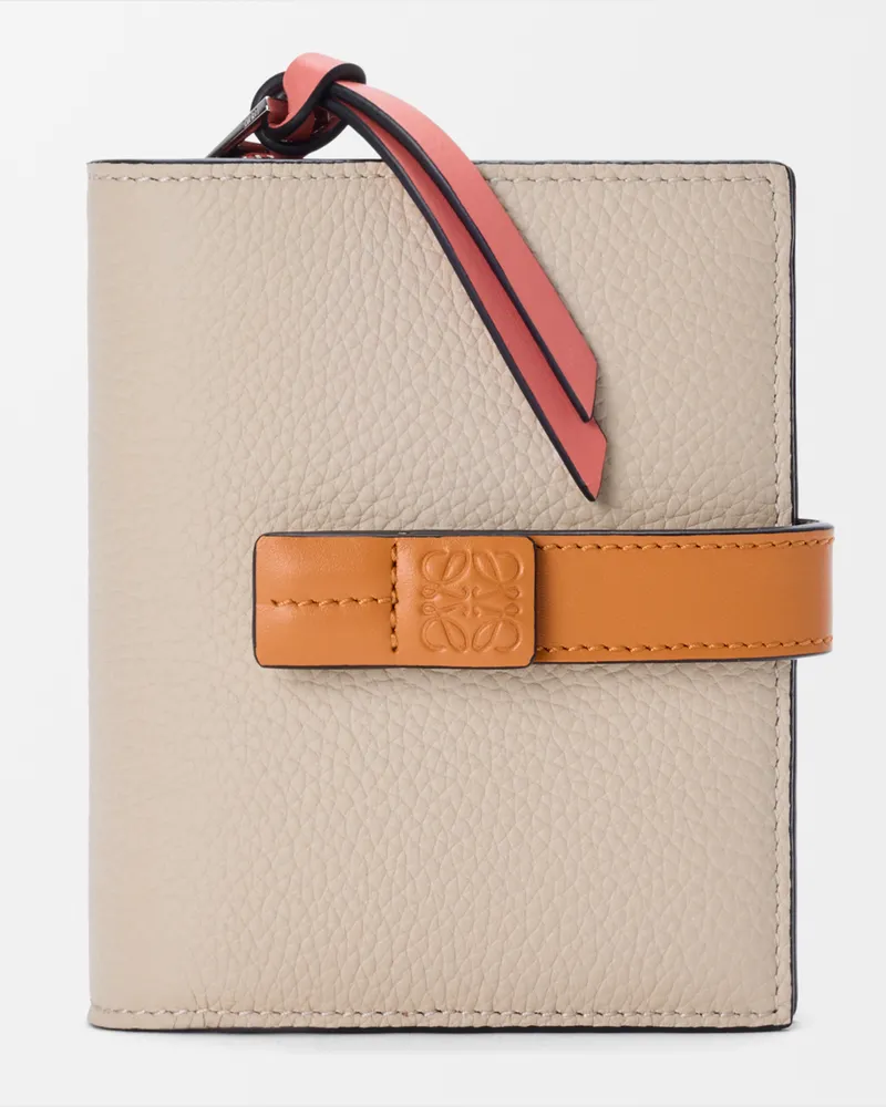 Loewe Compact Zip Wallet In Soft Grained Leather skin Mujer Light