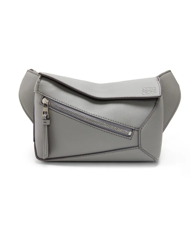 Loewe Luxury Mini Puzzle bumbag in classic calfskin Asphalt