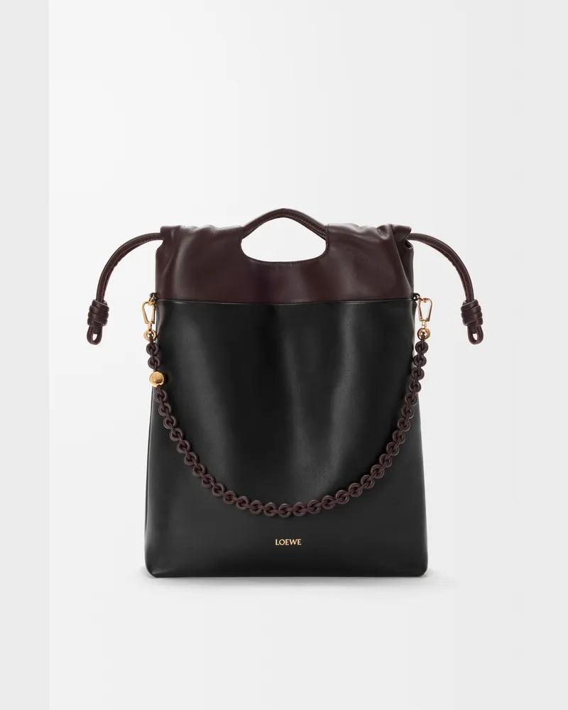 Loewe Flamenco Purse Tote In Mellow Nappa Lambskin Mujer Black
