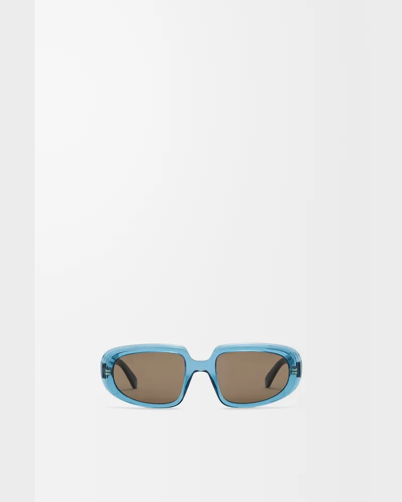 Loewe Mini Anagram Steps Rectangular Sunglasses Mujer Transparent