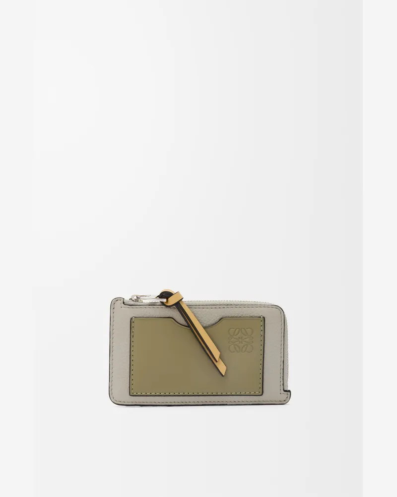 Loewe Coin Cardholder In Soft Grained Leather skin Mujer Shell