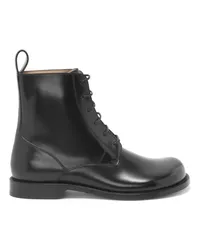 Loewe Luxury Campo ankle boot in brushed calfskin Black