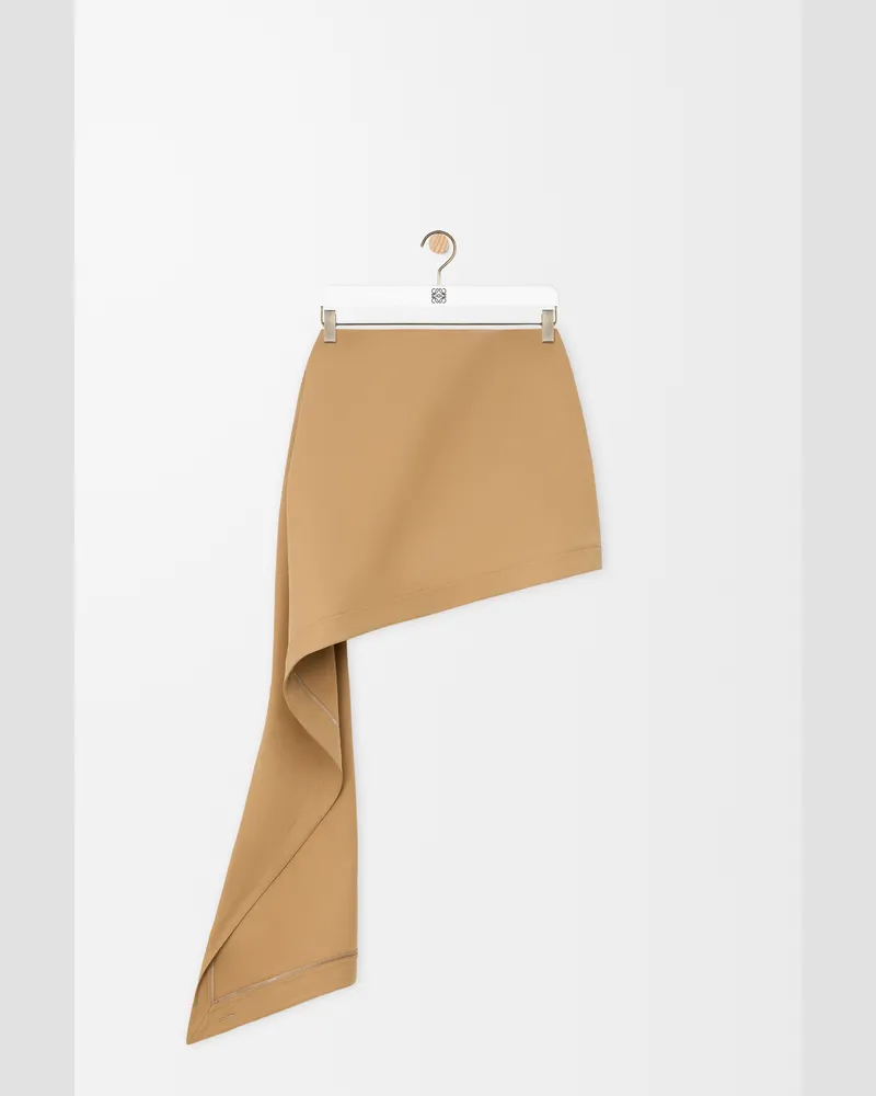 Loewe Skirt In Cotton And Silk Size Mujer Beige