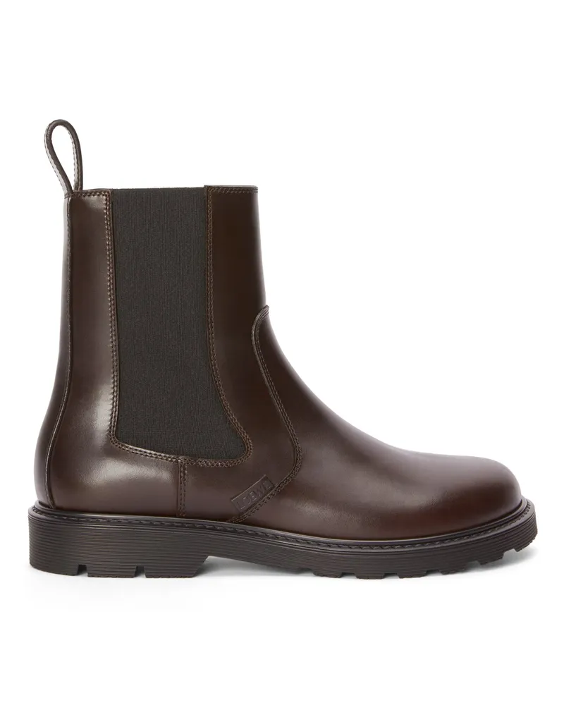 Loewe Luxury Blaze Chelsea boot in pull-up calfskin Dark