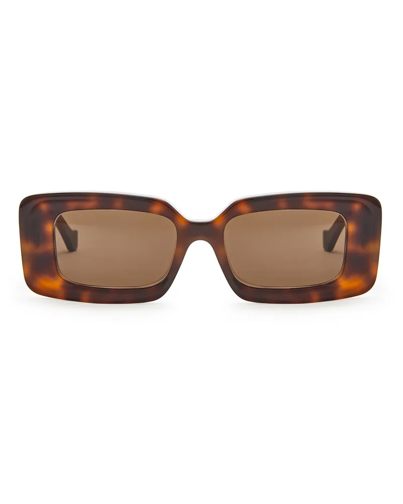 Loewe Luxury Rectangular sunglasses Havana