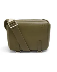 Loewe Luxury XS Military messenger bag in soft grained calfskin Dark