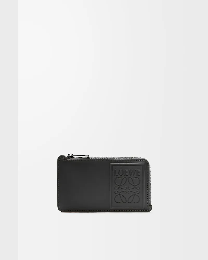 Loewe Coin Cardholder In Satin Leather skin Hombre Black