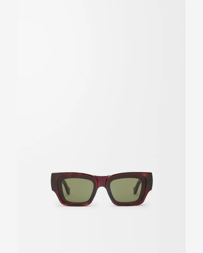 Loewe Front Lenses Square Sunglasses Mujer Havana