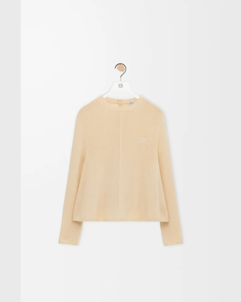 Loewe Sweater In Cashmere Size Mujer Ecru